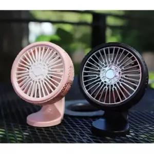 [CAR] 미니 차량용 팬 송풍구 선풍기 USB 서큘레이터 LED 휴대