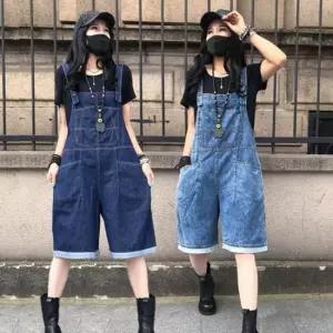 귀엽고 러블리한 데님 멜빵바지 청멜빵 점프수트