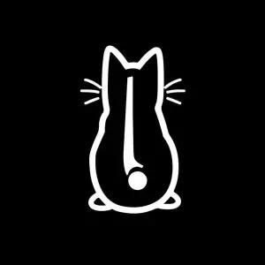 고양이 디자인 자동차 뒷유리 스티커 포인트 장식 소품 WFLOOSJ