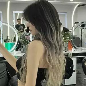 자연스러운 긴머리 가발 롱웨이브 부분 가발 사진 촬영 WFIX4DD