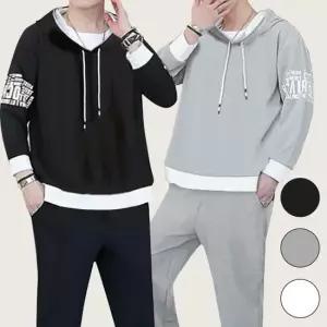 [모로엠] 남성 후드 조거팬츠 트레이닝 세트 ON-SET-QWFN0XU1