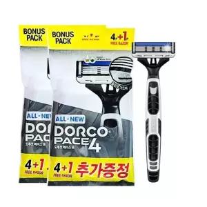 도루코 페이스 포 4 휴대용 일회용 면도기 4p+1p입 2개
