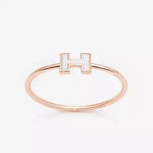 14k H 심볼 미니멀 실반지