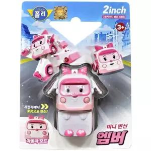 나은상점 로보카폴리 2인치 미니변신 엠버 유아 로봇 장난감