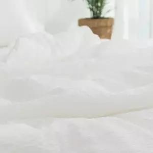 기숙사이불 크림 뱀부 여름 이불 Q 단품 시어서커 시원한 침구