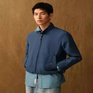 헤지스 남성 26SS 블루 헤링턴 면혼방 점퍼 HZJU6A201B2