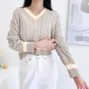 [옷은날개] 여성니트티 니트집업 꽈배기 오버핏니트 브이넥 롱니트 단가라니트 골지니트