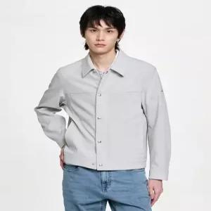 헤지스 남성 26SS [PREMIUM] 아이보리 기능성 트러커 자켓 HZJU6B406I1