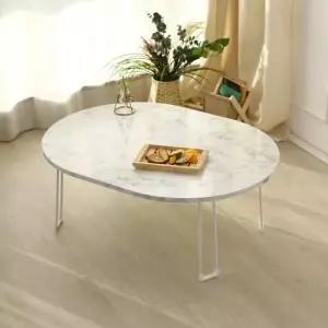 높이조절 타원형 접이식 좌식 소파 거실 테이블 800mm