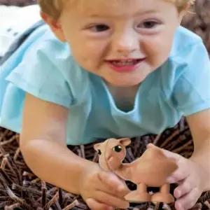 바나나 치발기 발육기 세트 구강기 장난감 실리콘 인형