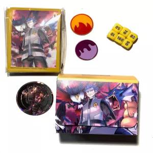 포켓몬 사이러스 덱 박스 카드 슬리브 프로텍터 x65 주사위 동전 마커 프리미엄 컬렉션 세트