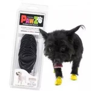 [반려] 블랙 강아지 재사용 방수 라텍스 신발 실용 12개입 XXS