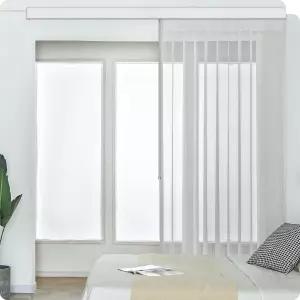 그레이윈드 수동 시어 버티컬 블라인드 커스텀 사이즈 조절 라이트 패브릭 프리 완드 컨트롤 프라이버시