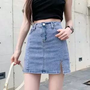 청치마 미니스커트 속바지 데님스커트 트임 치마