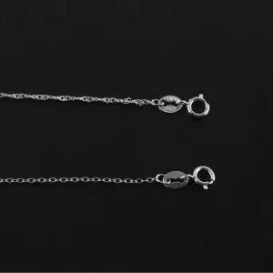 실버 목걸이줄 체인 쇄골라인 여성 은목걸이 액세서리 40cm