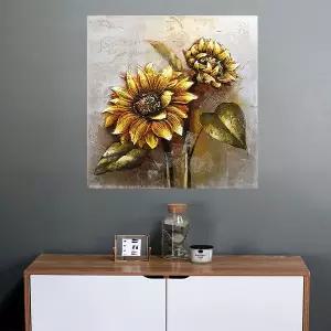 수작업 캔버스 유화 풍수 해바라기 벽 장식 그림 액자