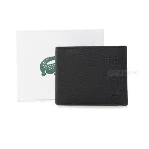 라코스테NH3870C55G 맨 샨타코 2단 코팅가죽 남성지갑 블랙