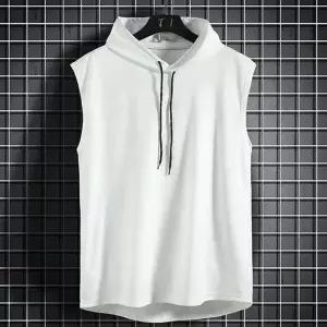 [모로엠] 남성 쿨원단 후드 민소매 티셔츠 ON-TS5-QWFN3BP3