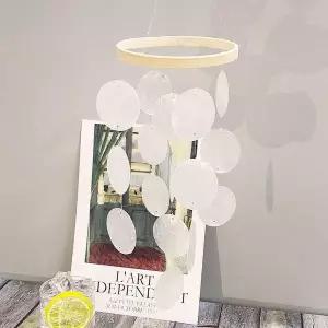 자개 소품 인테리어모빌 흰색 벽꾸미기 썬캐쳐