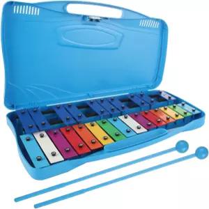 25 노트 실로폰 멀티 컬러 메탈 바 글로켄슈필 2pcs 망치 악기 음악 교육 선물