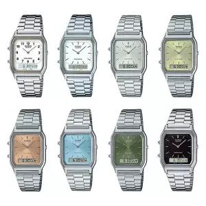 카시오 공용 스퀘어 메탈 손목 시계 8종 택1 AQ-230A