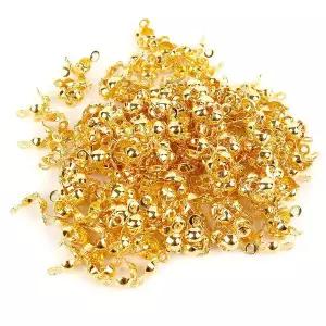 [RIZPICK]올챙이캡 골드 비즈공예부자재 200개입