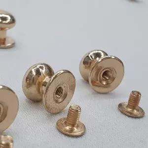 가죽공예 부자재 단추 솔트레지 골드 10mm 5P