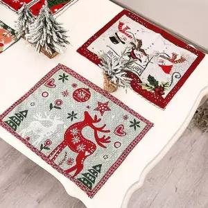 테이블 DL 크리스마스 파티 데코 매트 식탁 장식 소품