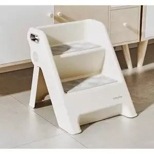 미니 발받침대 욕실 계단 발판 세면대 2단 스텝 논슬립 주방 스테인리스