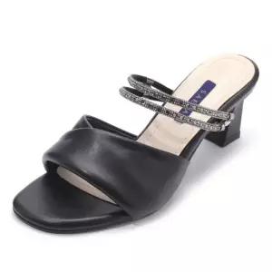 세라 스퀘어토 더블 큐빅 스트랩 뮬 K56M024