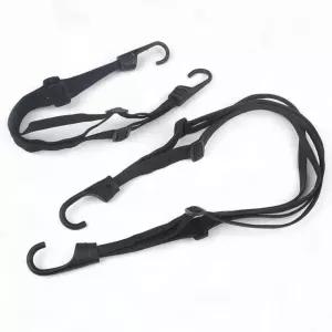 후크형 4줄 밴딩 스트랩 화물 고정 캠핑 짐 캐리어 자전거 탄력 묶음 안전