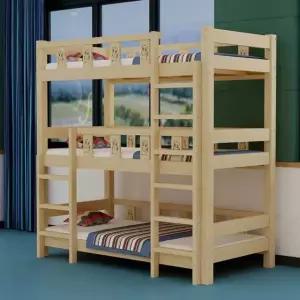 복층침대 공간절약 조립식 벙커 침대 3층 삼형제 수납 안전
