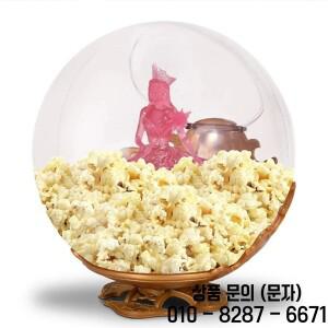빛나는 마법 팝콘 버킷 장식품 홈 인테리어 룸 데스크탑 핑크 캐릭터 피규어 공예품 축제 선물