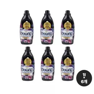 다우니 호텔 컬렉션 미스티크 1L 본품 6개 고농축 섬유유연제