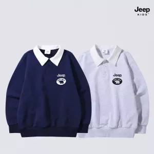 [백화점상품] 지프 키즈 맨투맨 주니어옷 곰 와펜 포인트 카라티