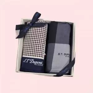 듀퐁 25년FW신 순면 손수건 2매 세트 SE5F003NY SE5F006GY 4291099