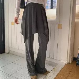 [하프클럽/옷자락]여자 데일리 캐주얼 편안한 언발 랩 치마바지