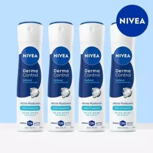 니베아 데오드란트 더마컨트롤 디펜드 스프레이 150ml 4개