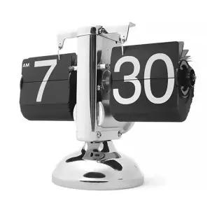 [골드스마일]TV 광고 드라마 소품 메탈 플립 스탠드시계 블랙