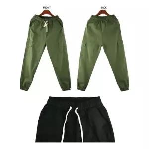 린넨 허리 고무줄 조거팬츠 배기핏 여자 카고바지