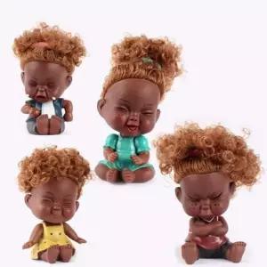 인테리어 장식 소품 못난이인형 인형장식 뽀글머리 저