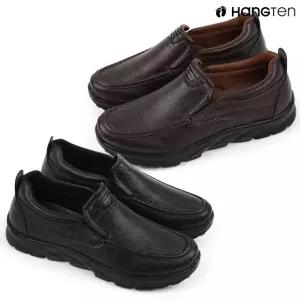 행텐 남성 HT-071 가죽 로퍼 슬립온 2종 블랙 브라운 쿠션 작업화