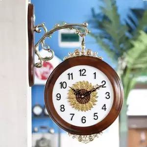 [콩심팥심]보석 해바라기 양면시계 A