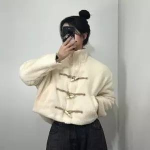 아트박스 갓샵 떡볶이 양털 뽀글이 덤블 집업 퍼 자켓 2color T142