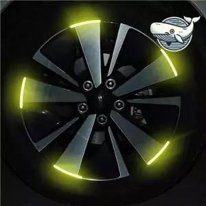 [콩심팥심]자동차 휠 튜닝 반사 스티커 빛나는 차량 화물차반사판