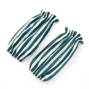 미술토시 공예앞치마 라이트블루 줄무늬 미술보호