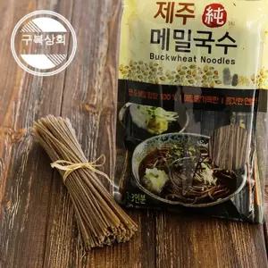 [효자원식품] 제주순메밀국수 4봉 국산 100% 메밀면 냉소바 온메밀국수 비빔 막국수