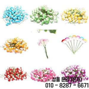 100 개/몫 다채로운 인공 미니 버섯 모델 요정 식물 액션 그림 말뚝