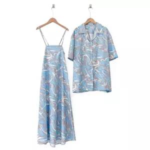 얇은 썸머 페인팅 커플비치웨어 시밀러룩 바캉스룩