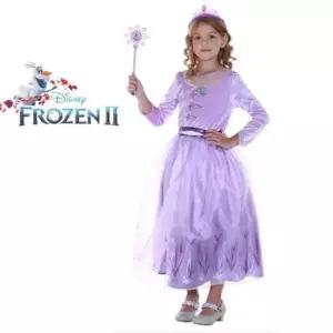 겨울왕국드레스 겨울왕국2 엘사 바이올렛 코스튬 여아드레스 왕관 봉
